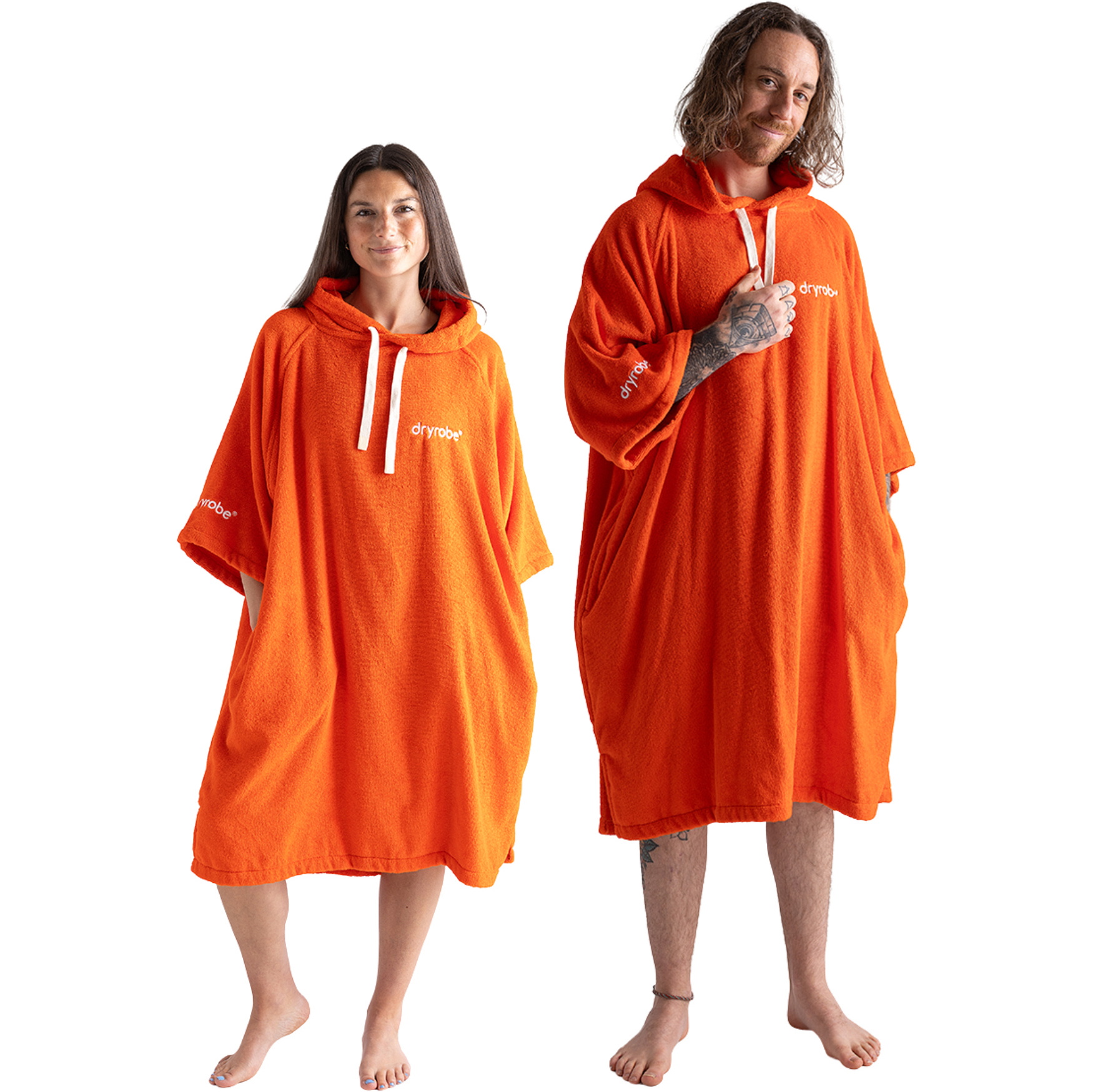 2026  Dryrobe  Bio-Handtuch-Umkleidekittel ORGANICTCRBO - Orange